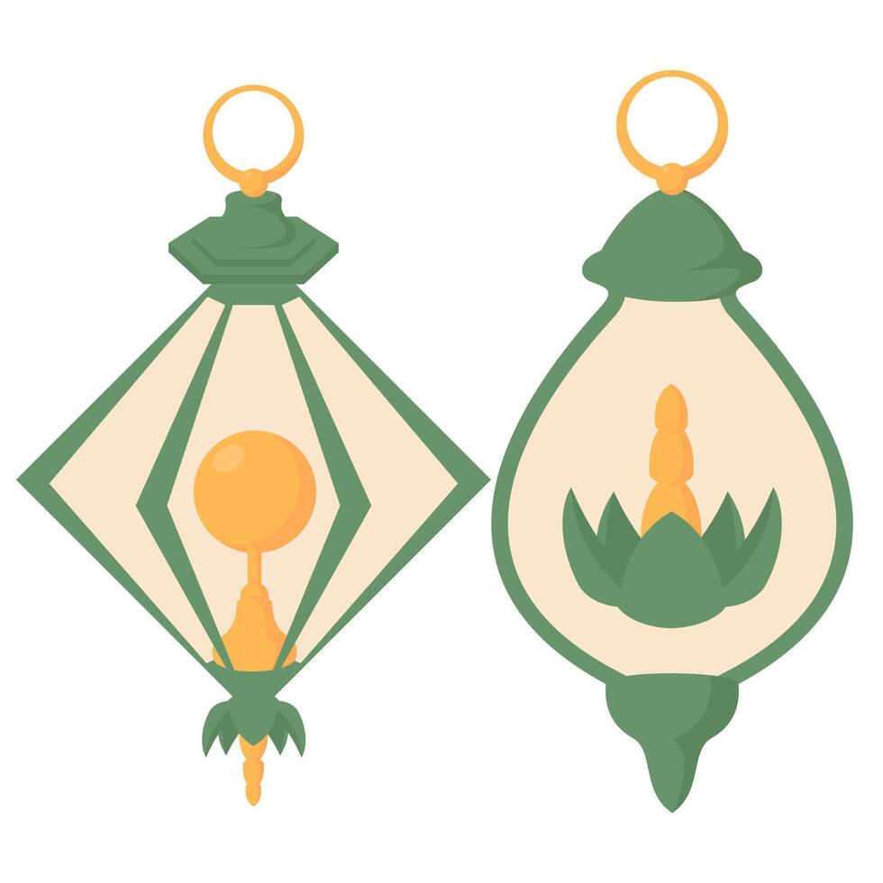 Floral Ramadan Lantern vector