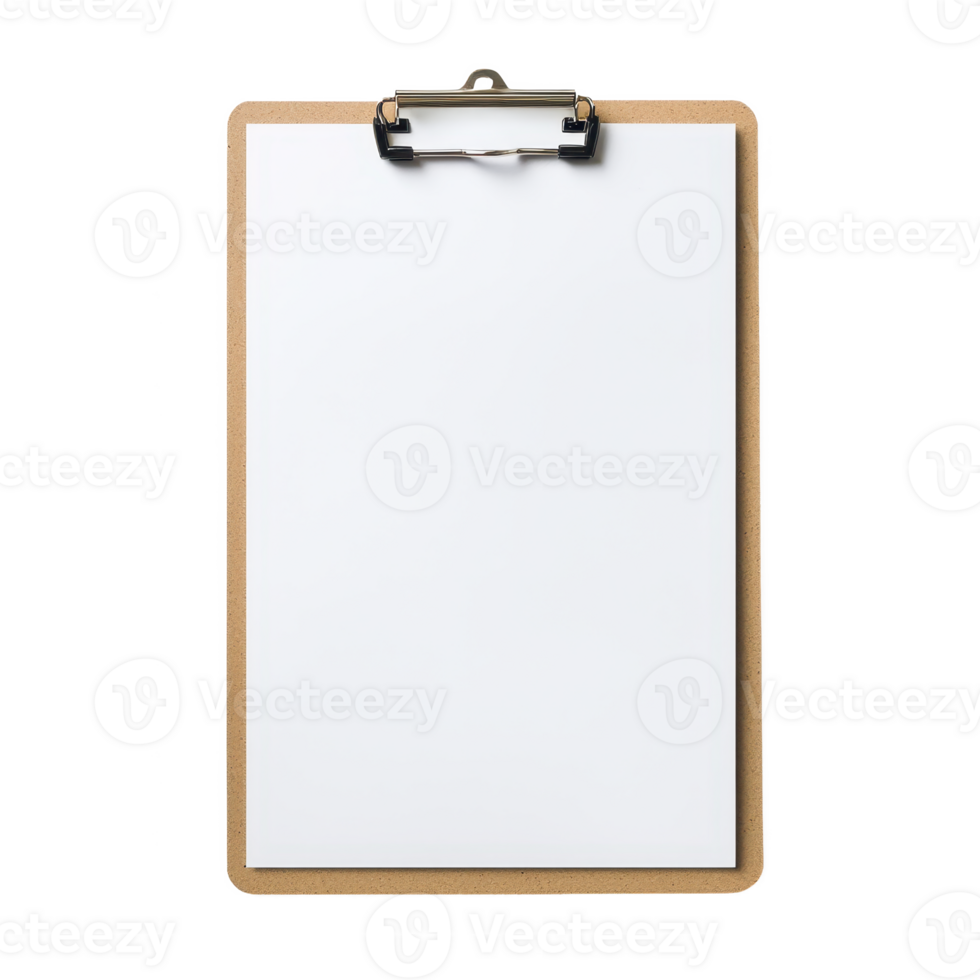 A blank clipboard ready for notes in a professional setting. png