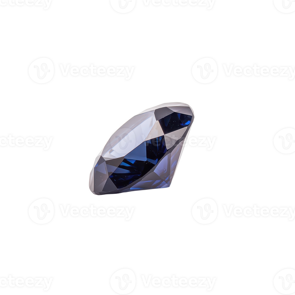 A beautiful blue gemstone reflecting light in different angles. png