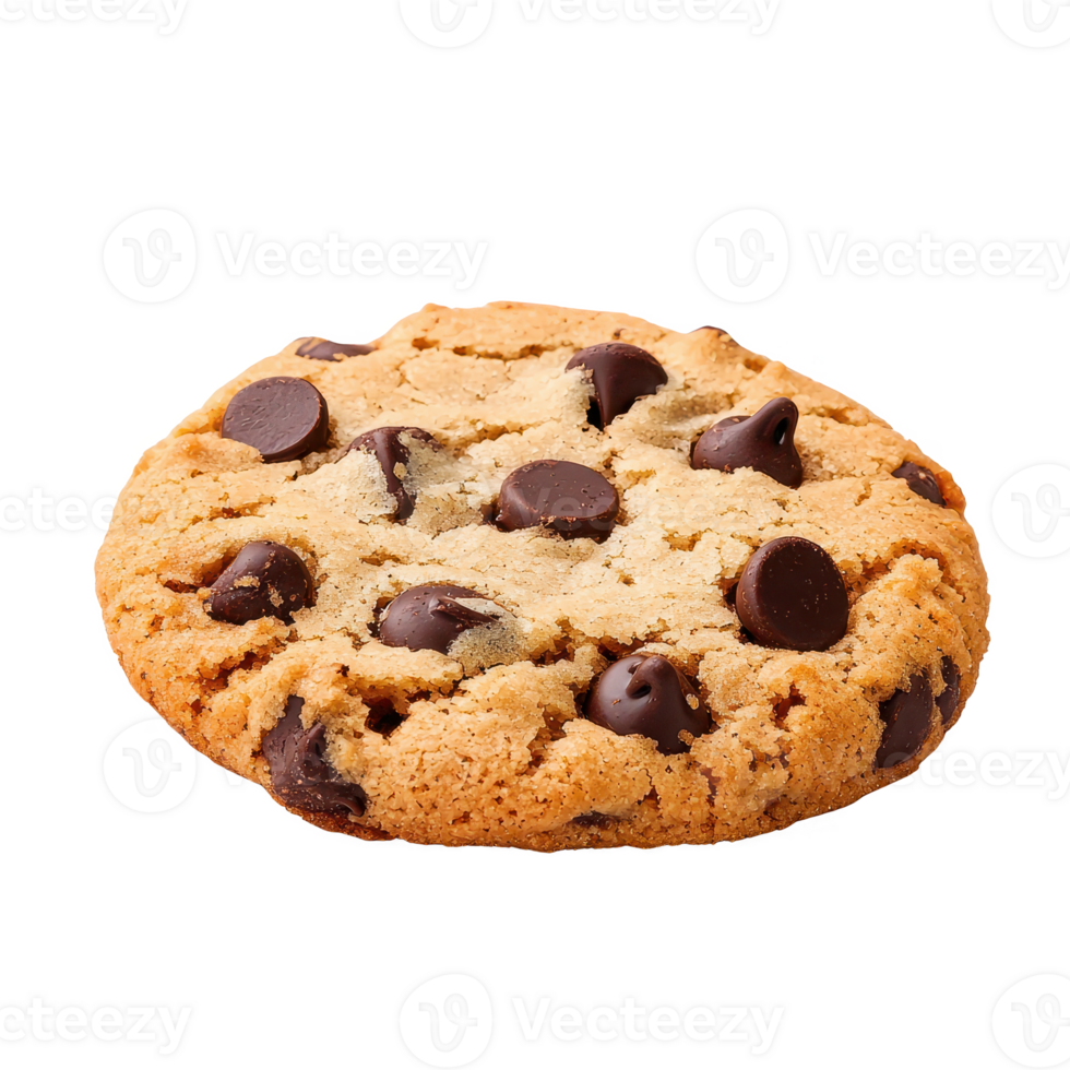 A delicious chocolate chip cookie, perfectly baked and ready to enjoy. png