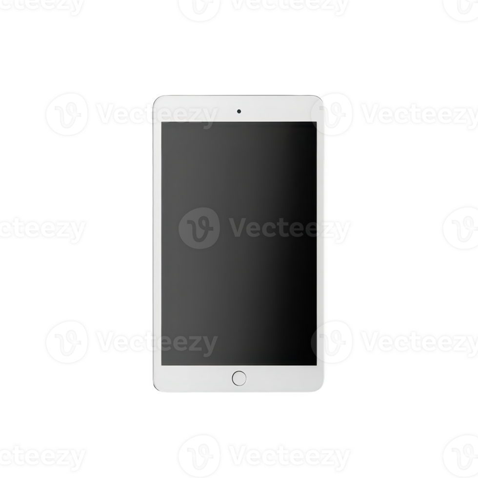 A sleek tablet device on a plain background, ideal for digital content creation. png