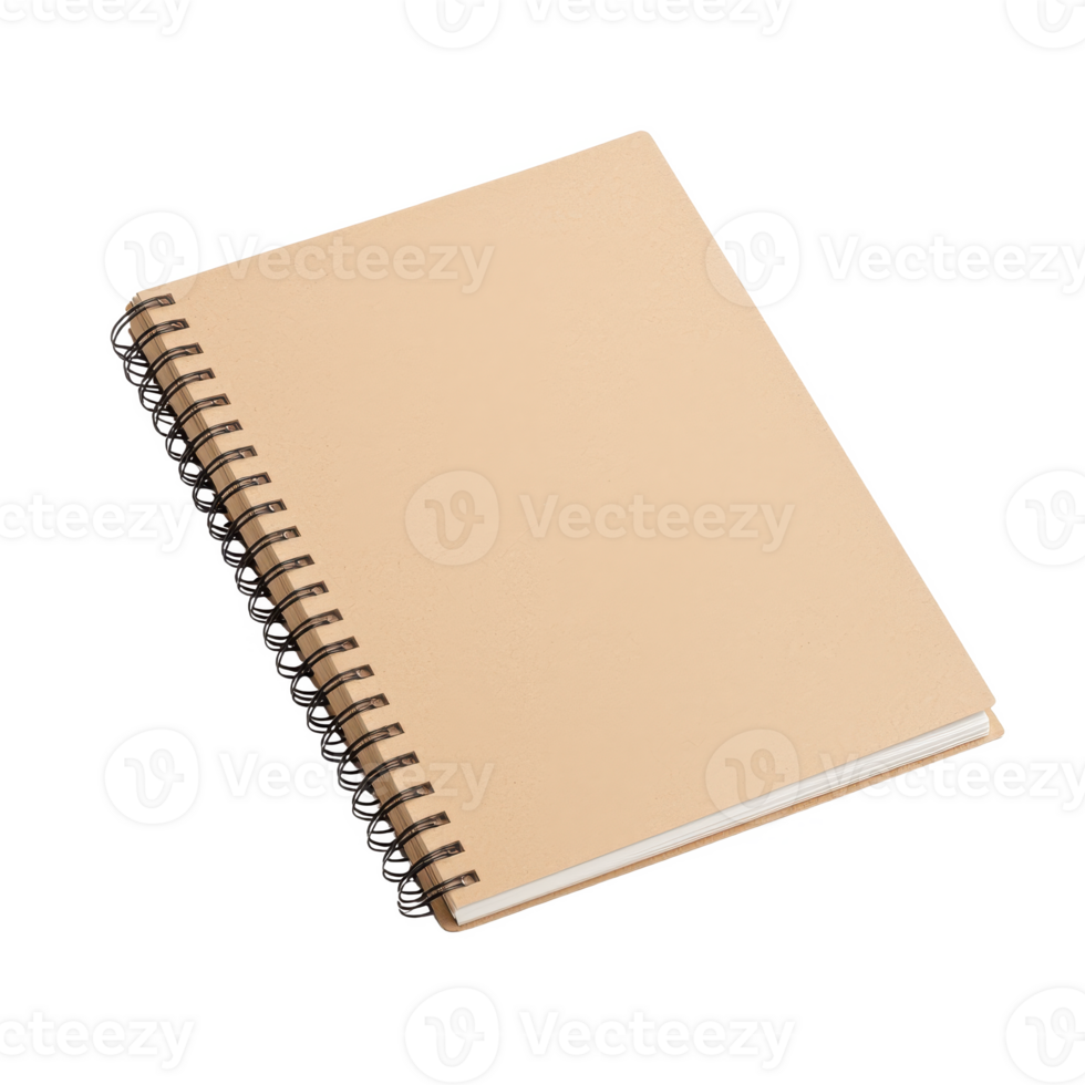Blank spiral notebook ready for sketches, notes, or creative ideas. png