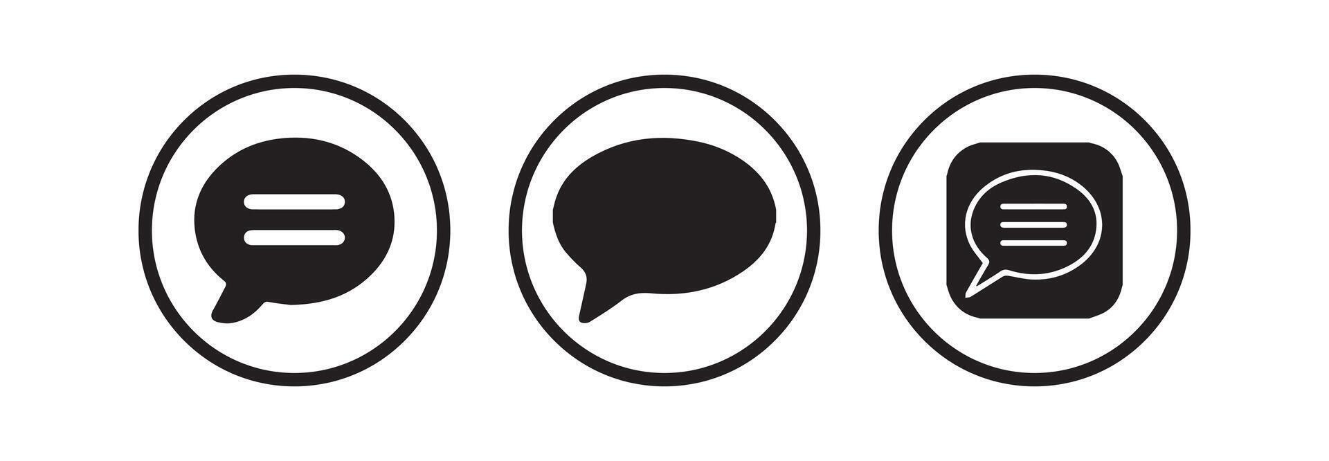 Comment chat icon on white background vector