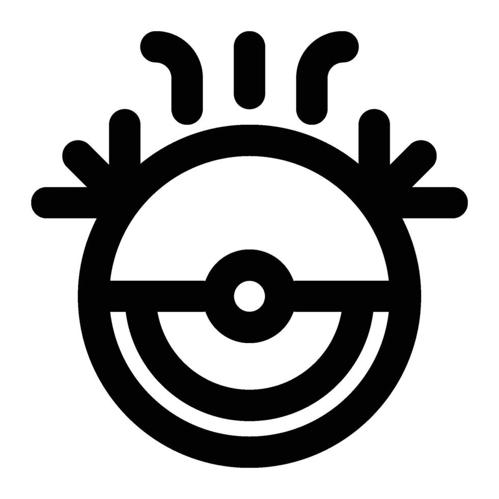 Robot Vacuum, Cleaning Automation Outline Icon vector