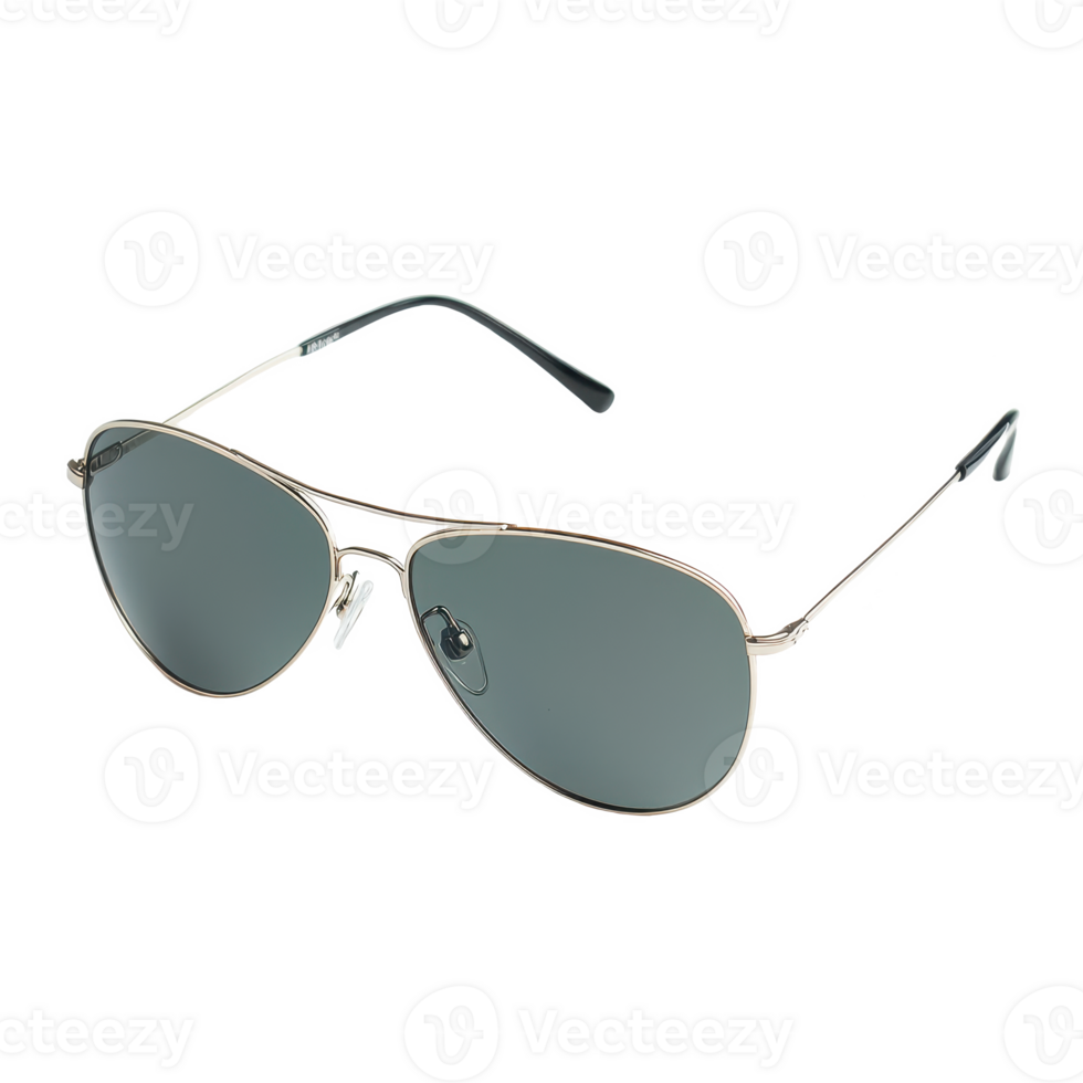 Stylish sunglasses with grey lenses for a modern summer look and sun protection. png