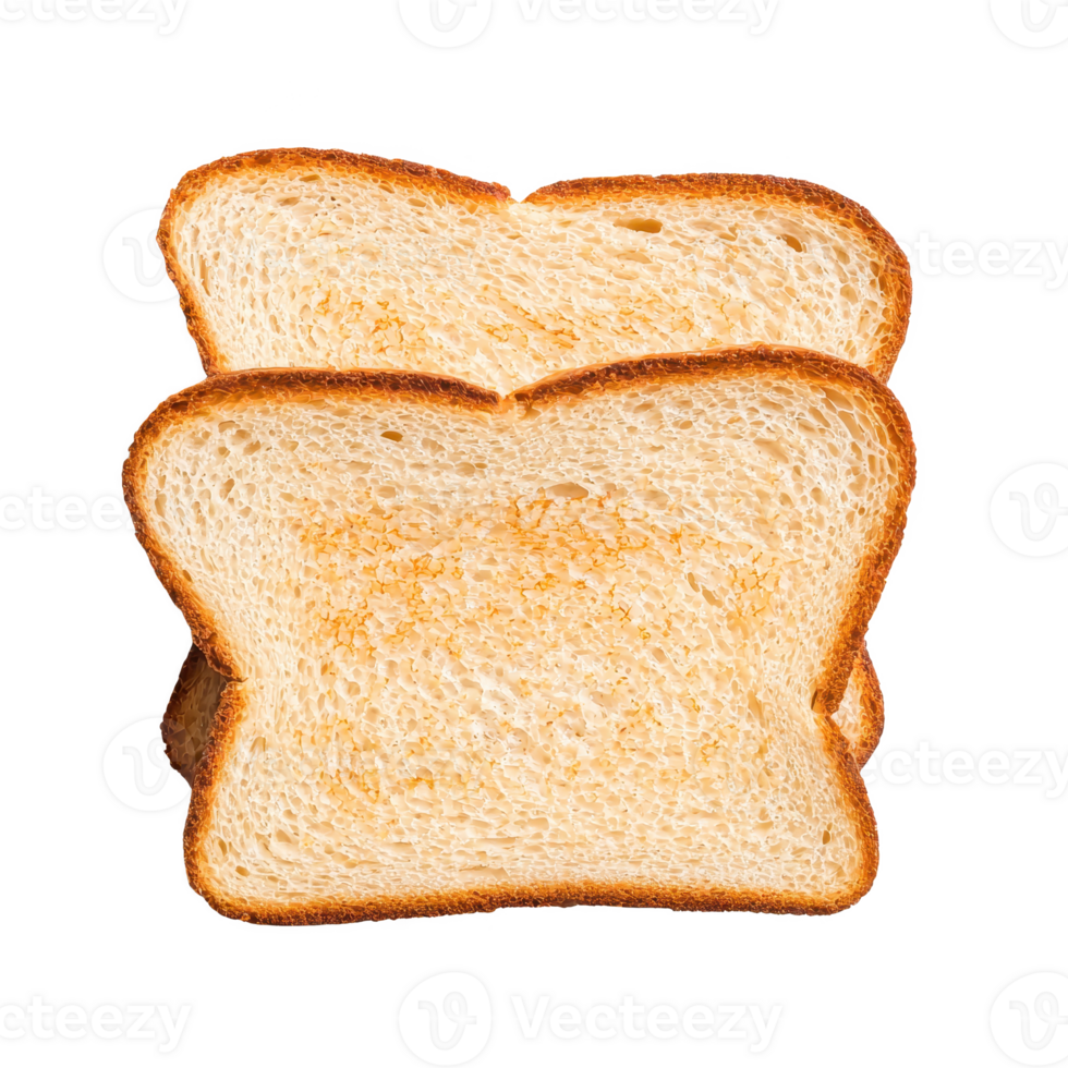 Freshly toasted bread slices ready for a delicious meal or snack. png