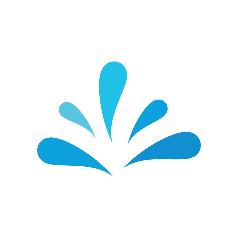 Blue water splash logo template Illustration Design. EPS 10. vector