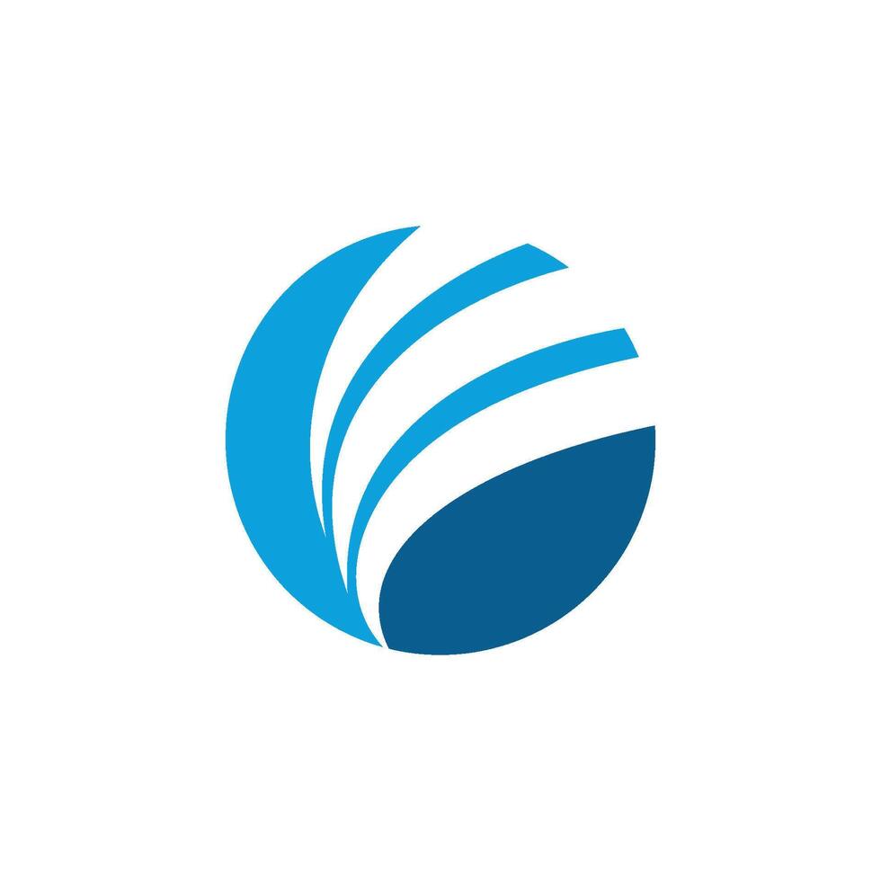 Abstract Swoosh in Circle for Finance Logo Template Illustration Design. EPS 10. vector
