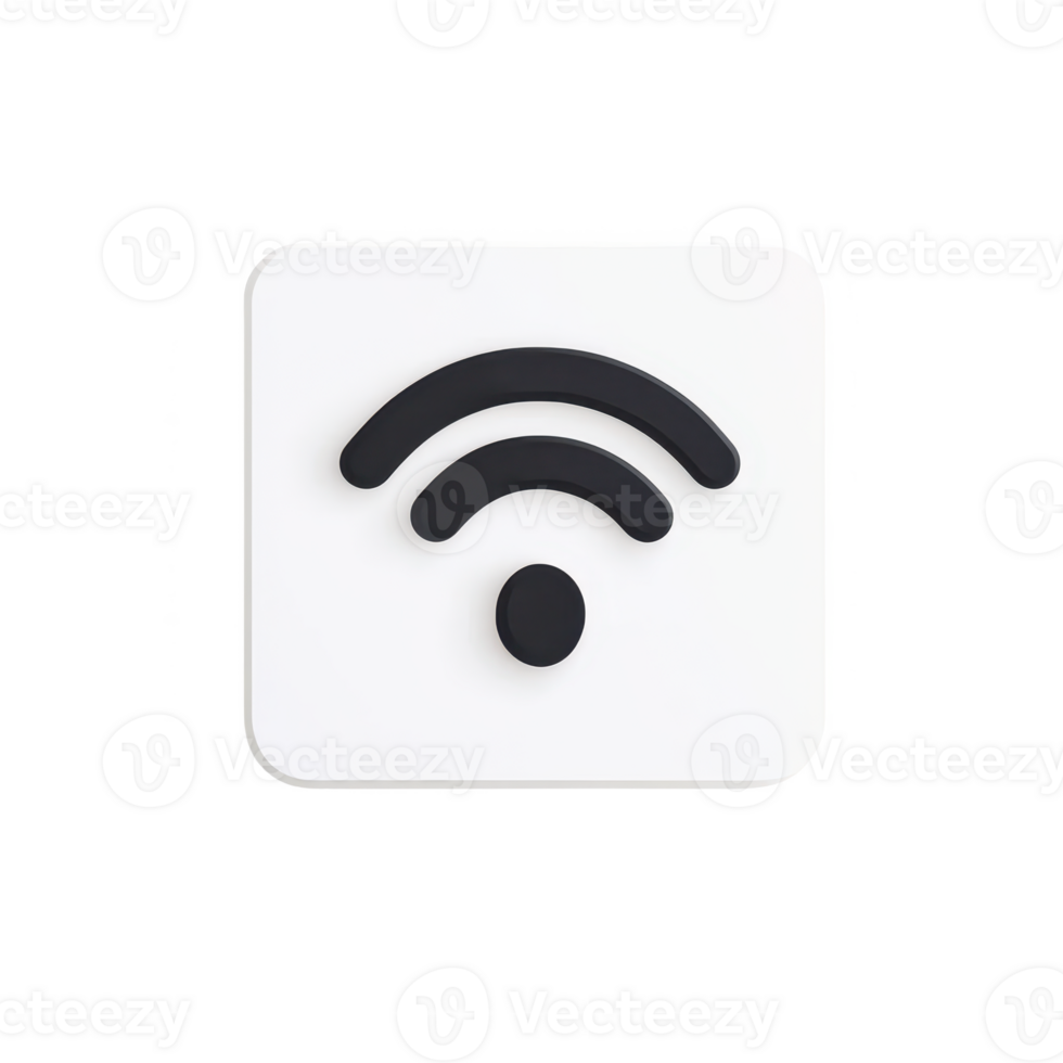 Wi-Fi symbol representing wireless internet connectivity and modern communication. png