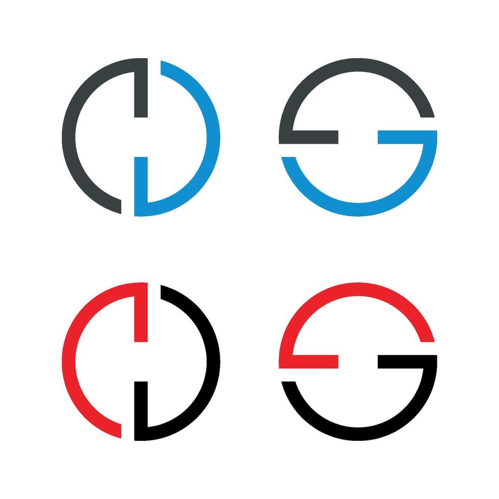 C D and S Letter Logo Template Illustration Design. EPS 10. vector