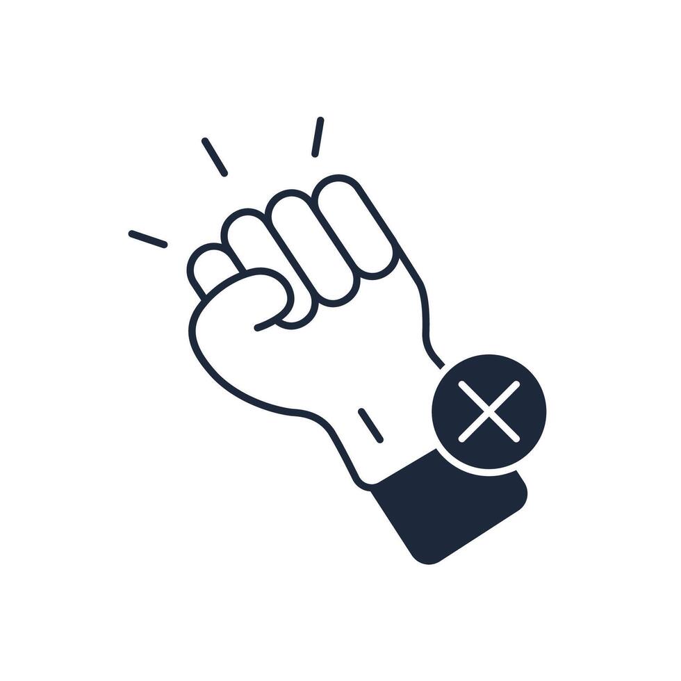 feminism icon.linear style sign for use web design,logo.Symbol illustration. vector
