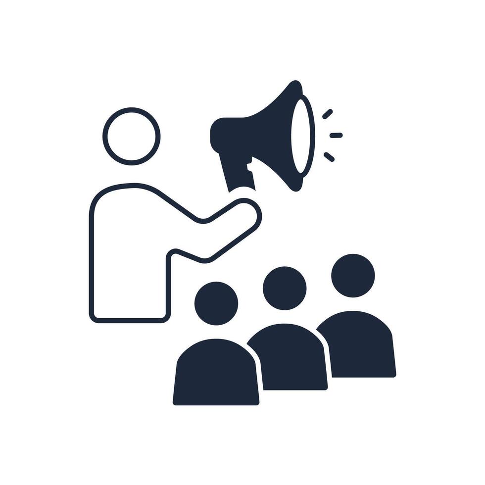 public awareness icon. Editable stroke.linear style sign for use web design,logo.Symbol illustration. vector