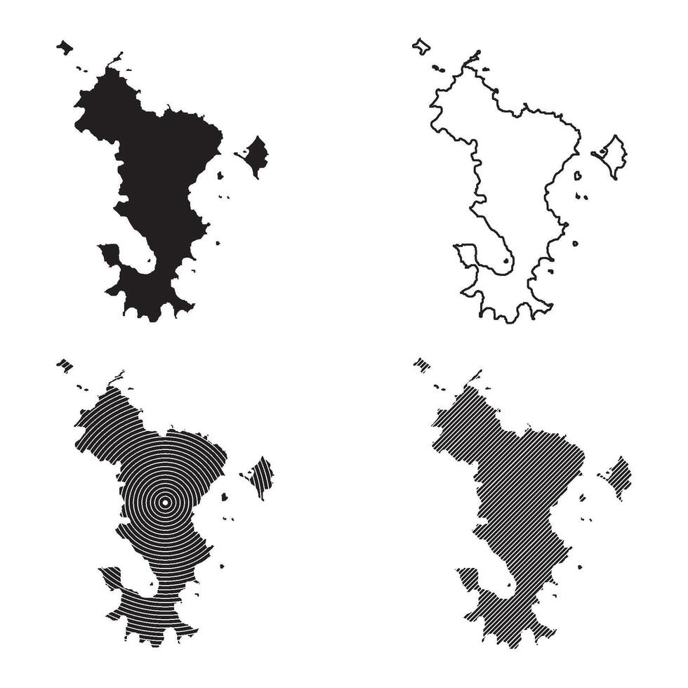 Mayotte Map Icon Element vector