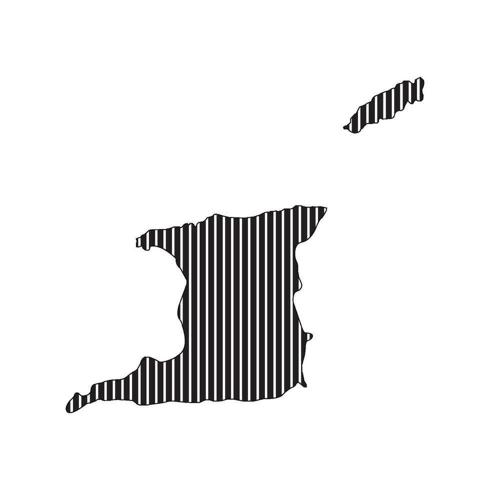 Trinidad and Tobago Map Icon Design vector