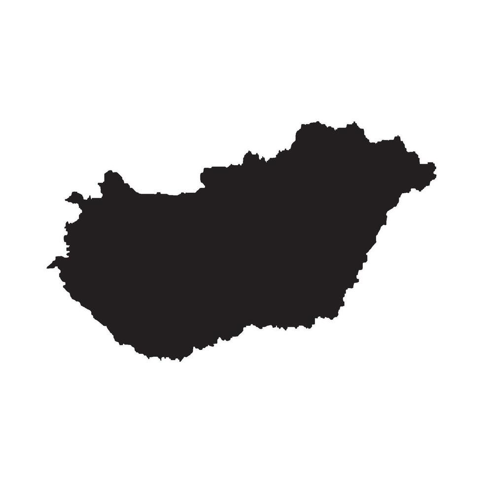 Hungary map Element vector