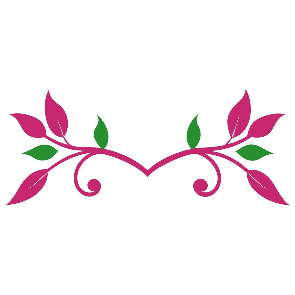 Minimalist Floral Ornament Illustration with Delicate Pattern vector