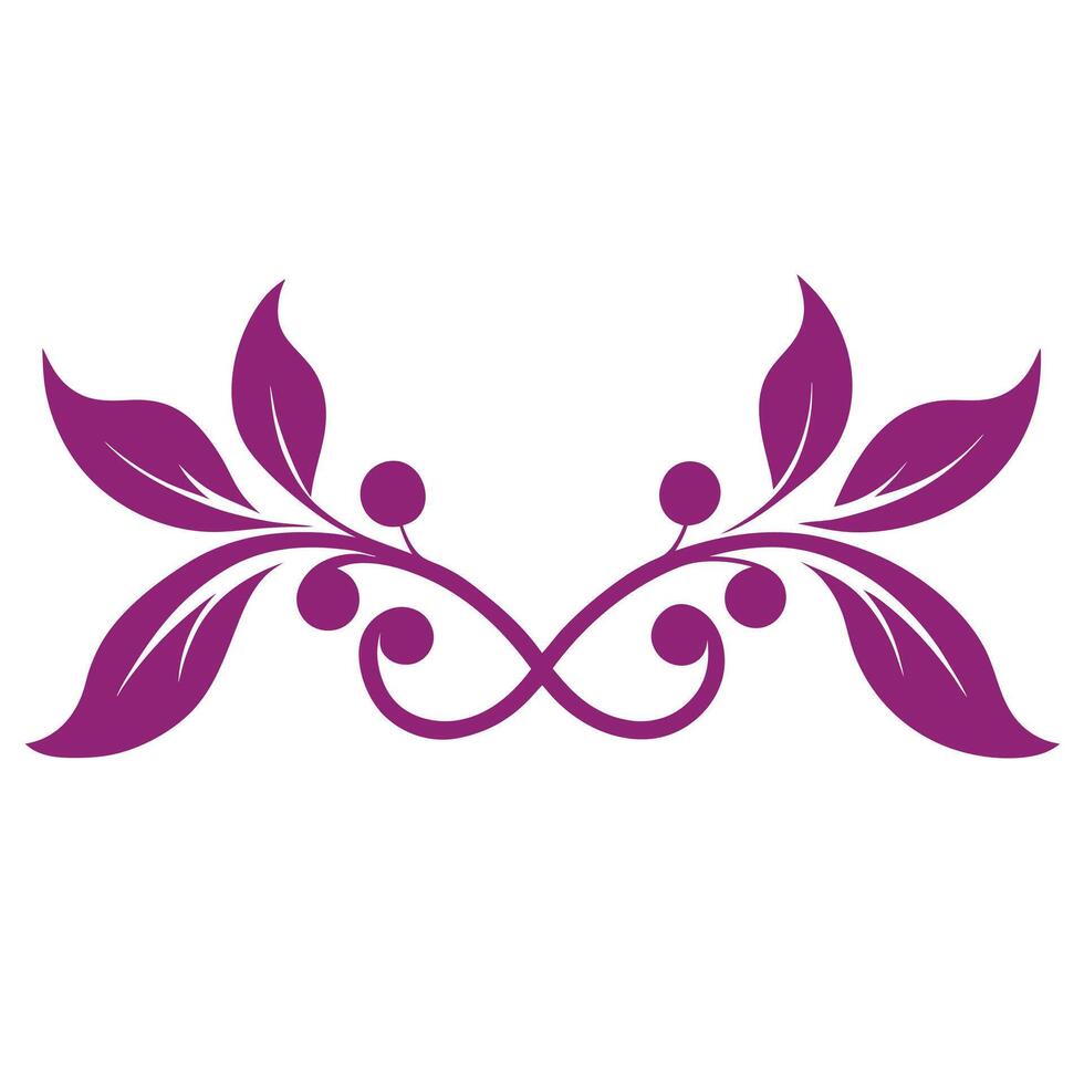 Minimalist Floral Ornament Illustration with Delicate Patterns vector