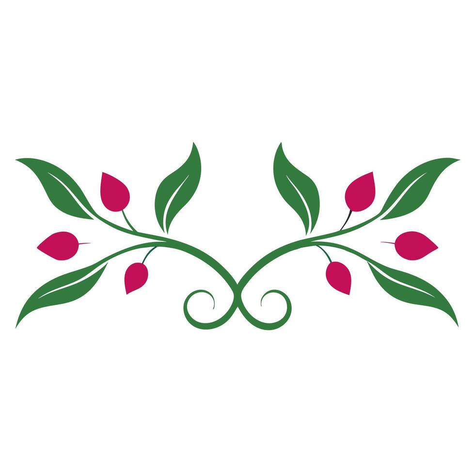 Floral Ornament Illustration Delicate Patterns vector