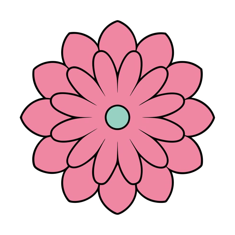 Beautiful Flower Ornament Decorative Use vector