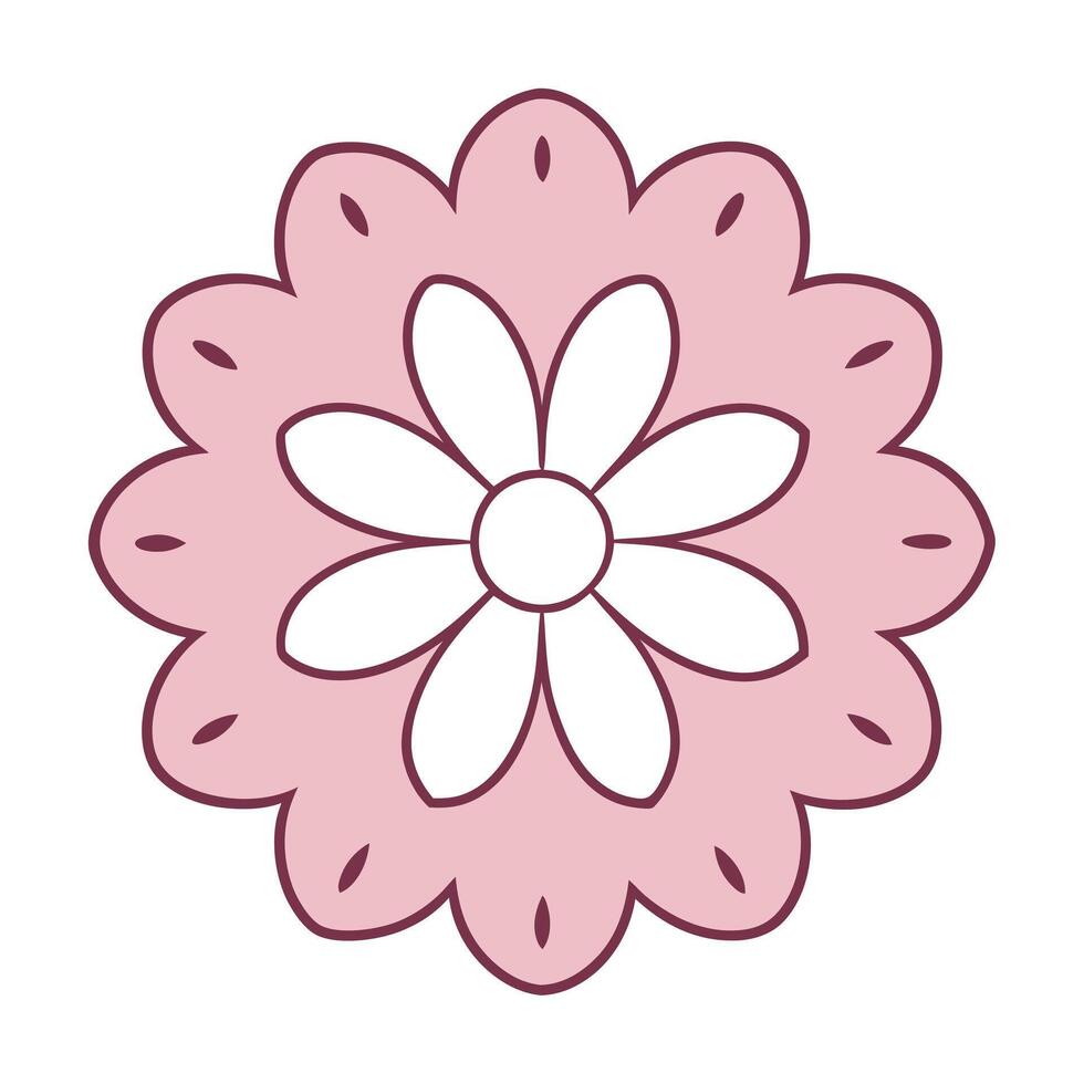 Beautiful Flower Ornament Illustration Decorative 1 vector