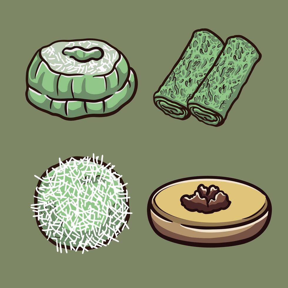 Indonesian Street Food vector