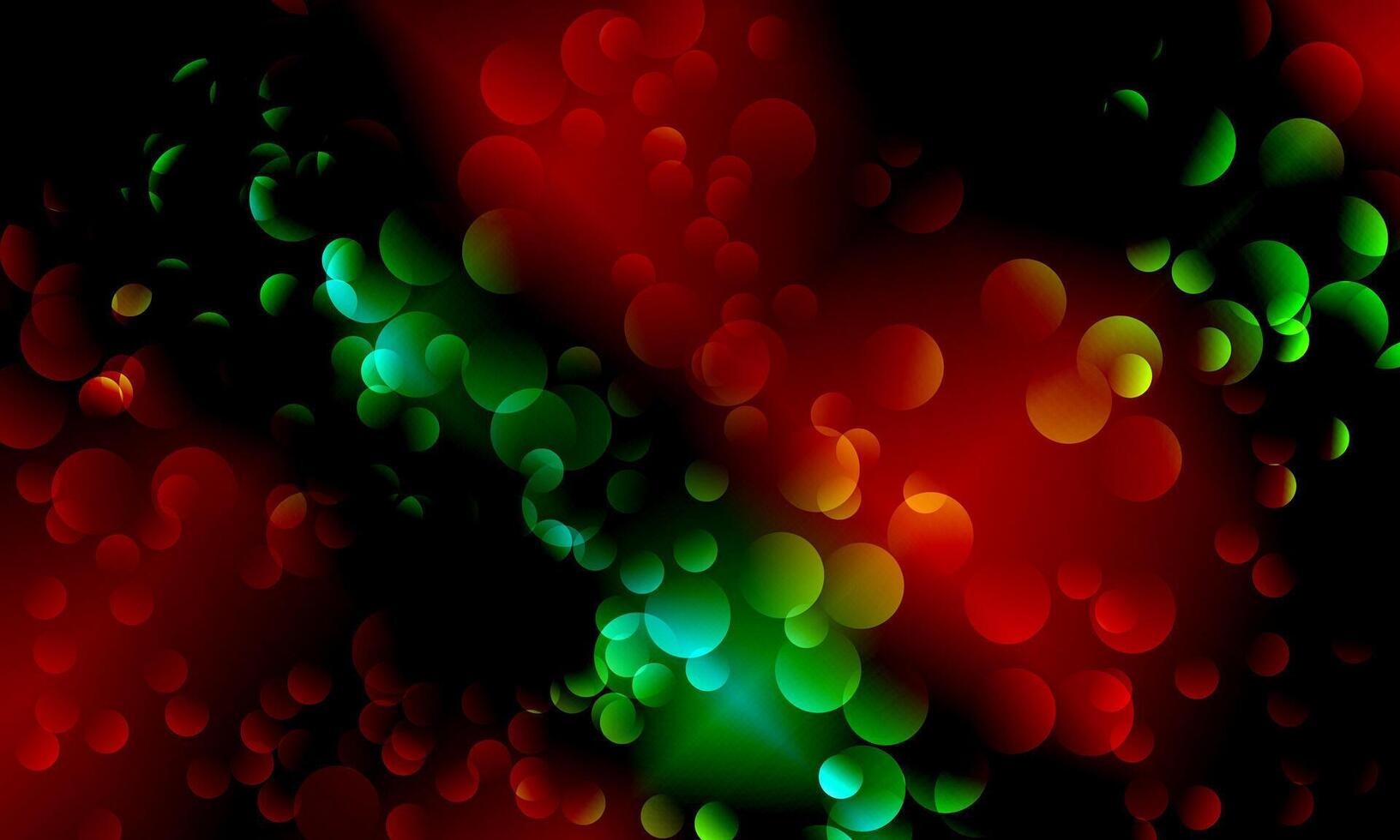 Abstract colorful circular bokeh background. dark soft color. vector