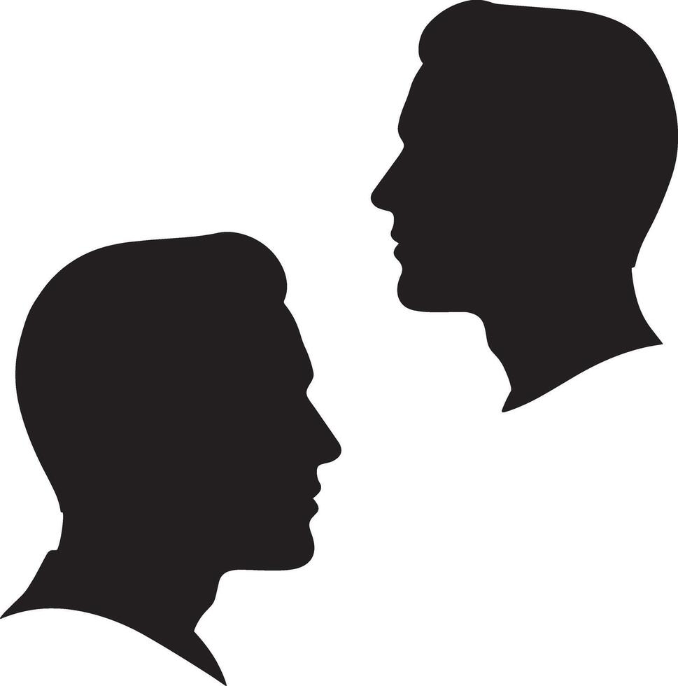 Professional Male Shadow Pose Set vector