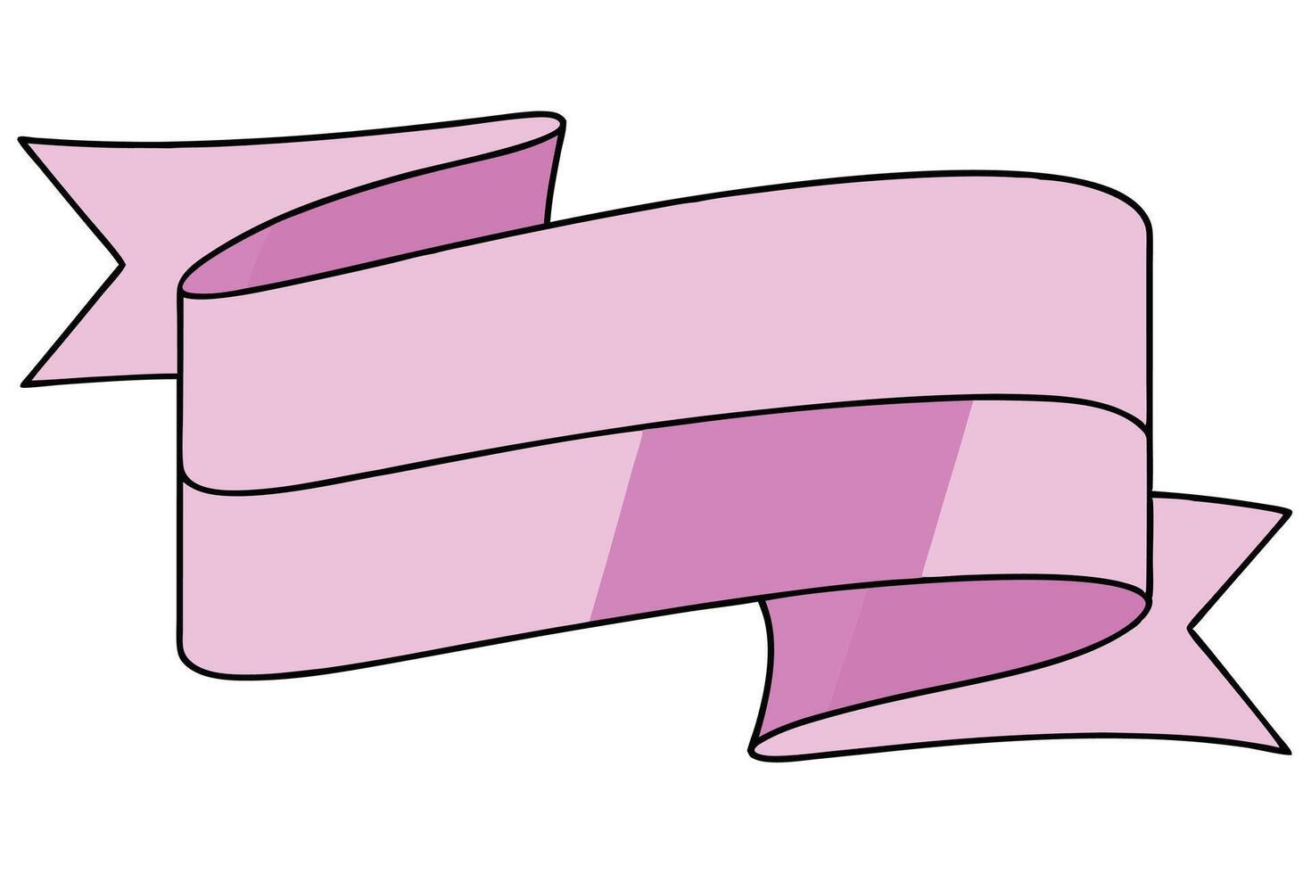 Dark Chocolate Ribbon with Clean Lines and Smooth Curves vector