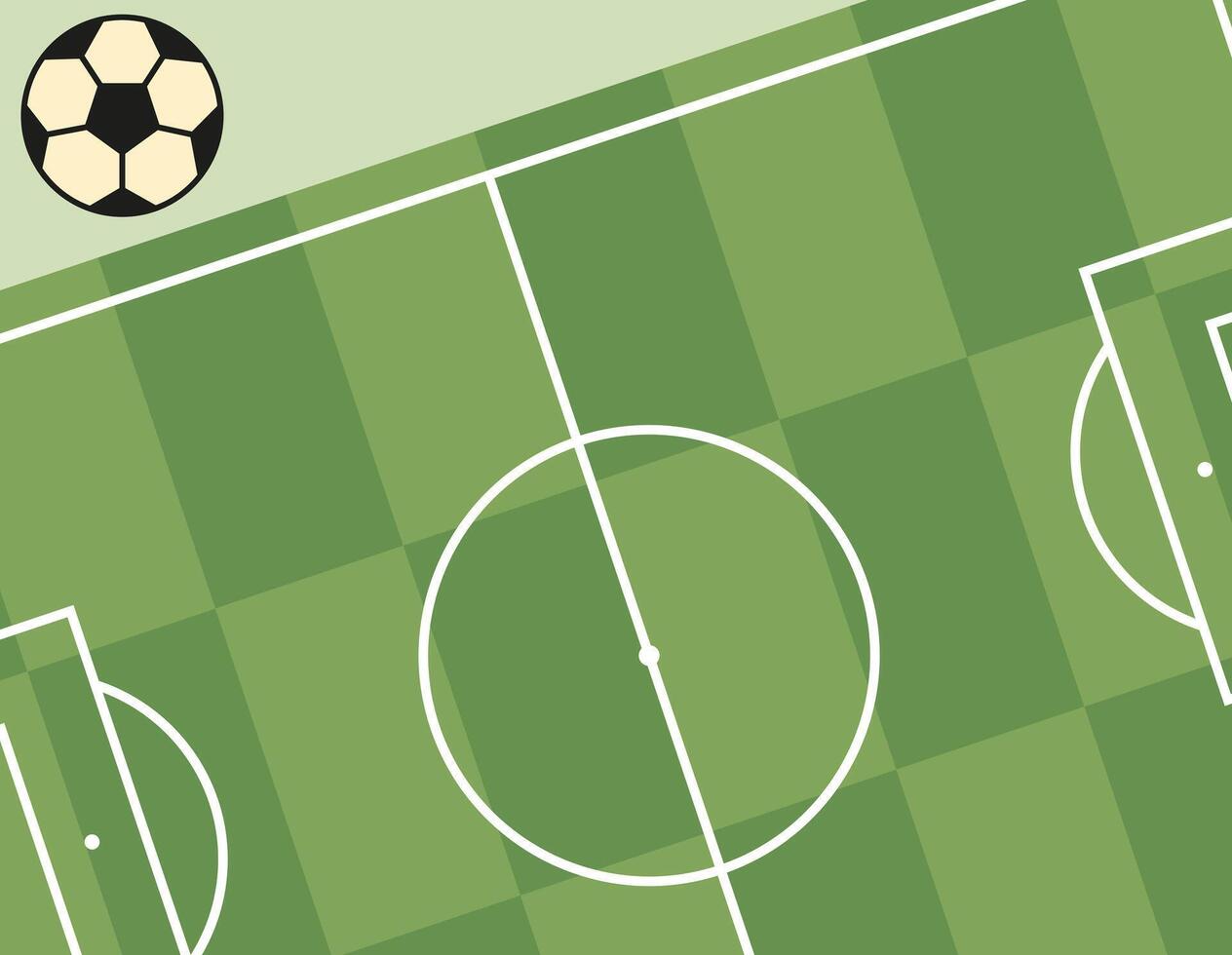 Football field. The best game in the world. vector