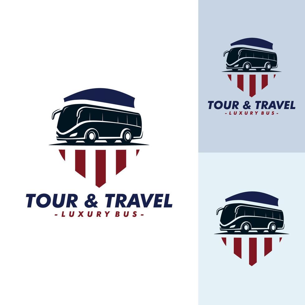 bus holiday logo design template illustration vector