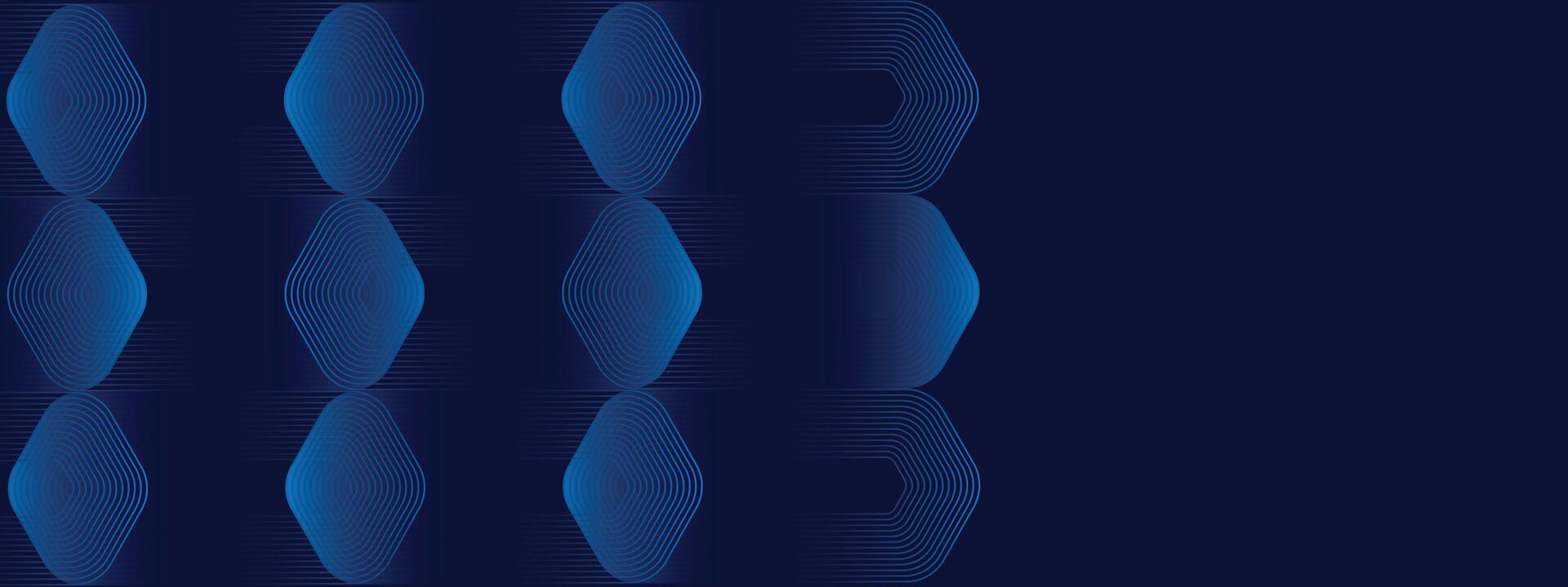 dark blue background with repeating geometric shapes and smooth texture, digital design vector