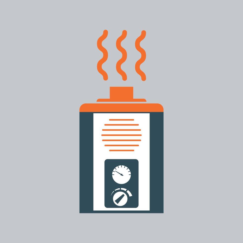 blue water heater icon isolatec on white background vector