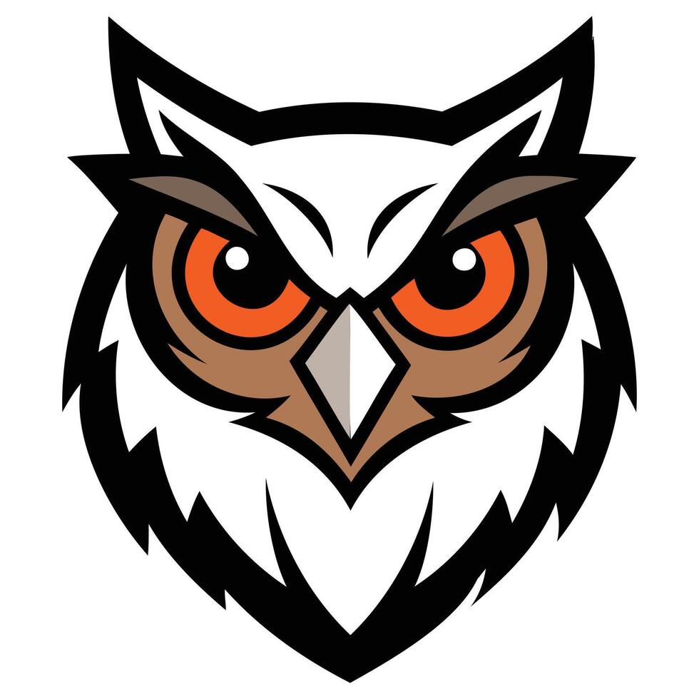 Elegant Owl Majestic Nocturnal Design vector