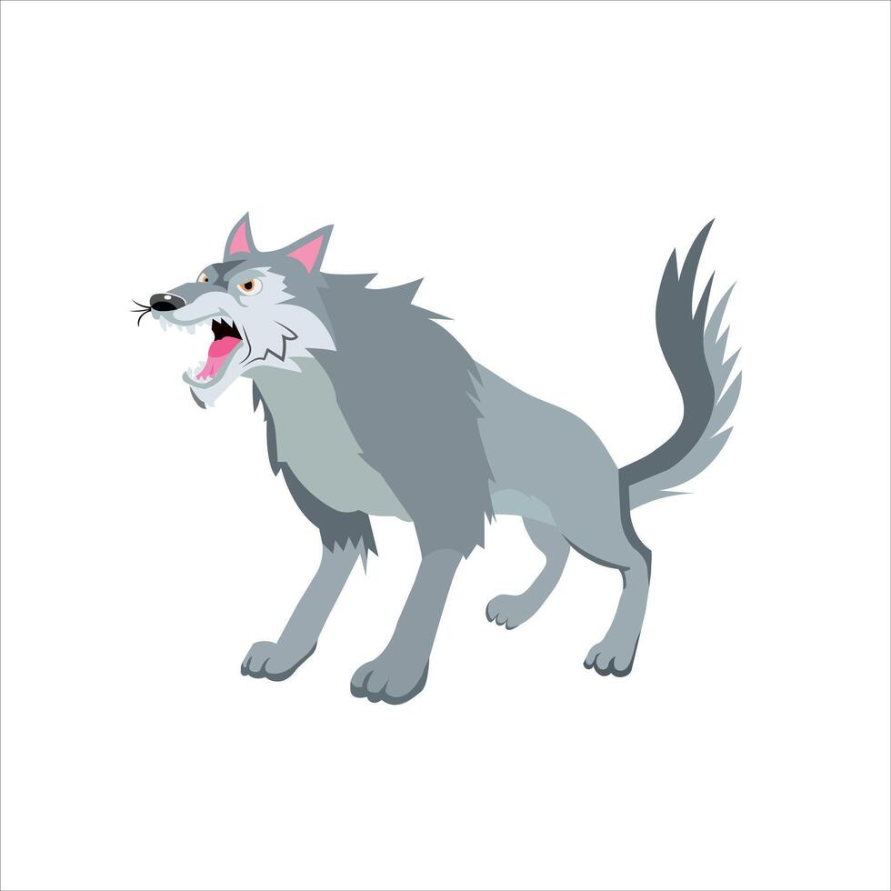 Wolf design art vector