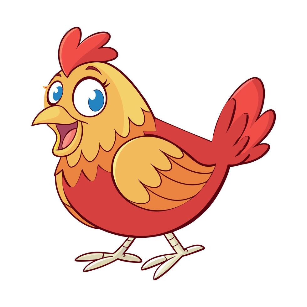 Hen art illustration vector