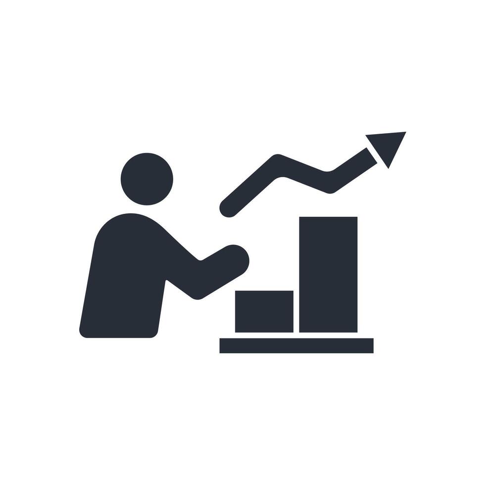 Improve icons isolated on White Background. Flat style vector