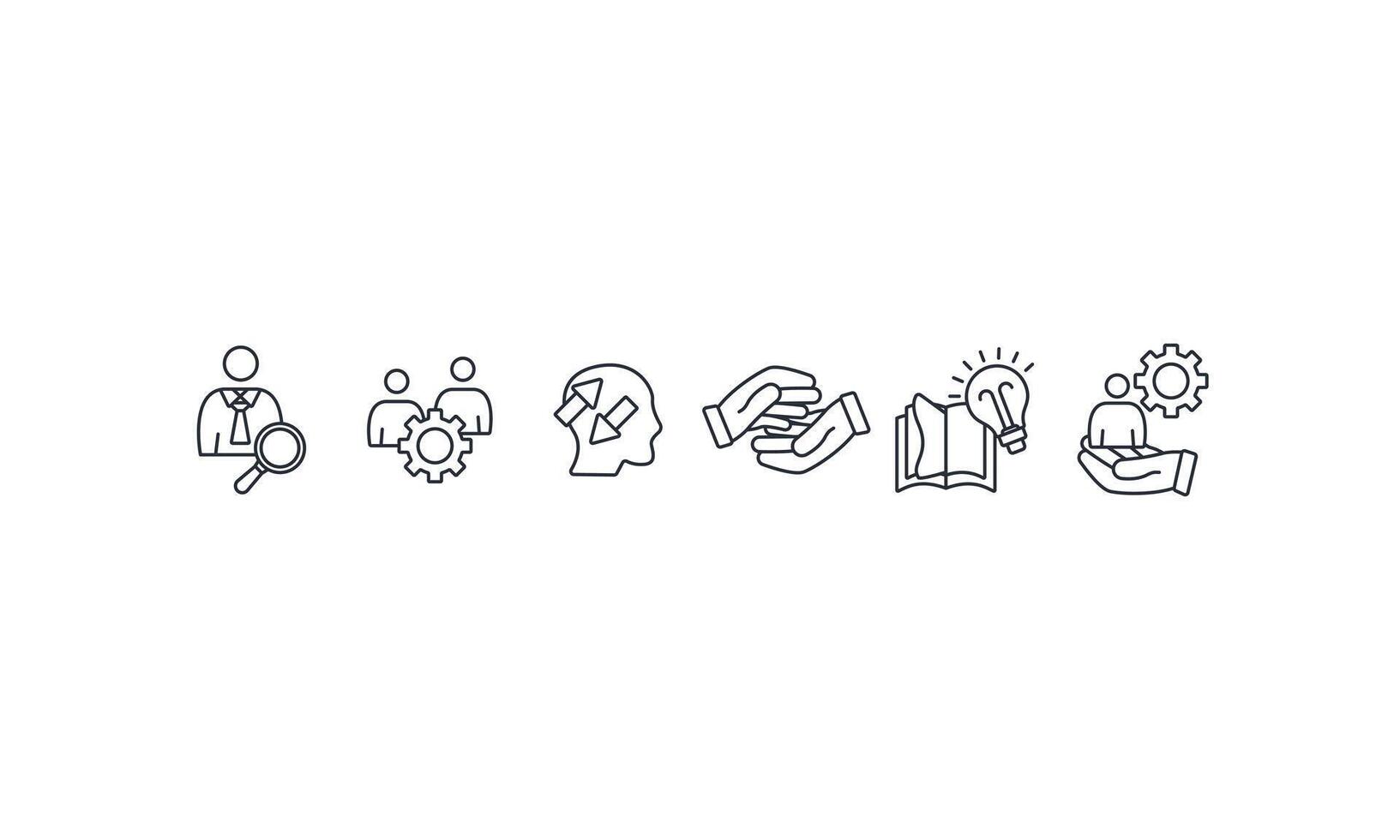 Onboarding icons set isolated on White Background Flat style design vector