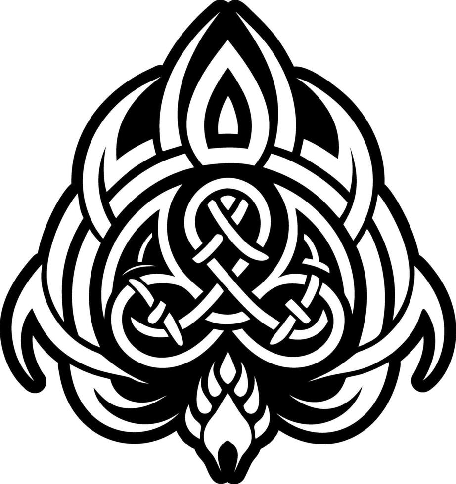 A glyph style icon of norse symbol vector
