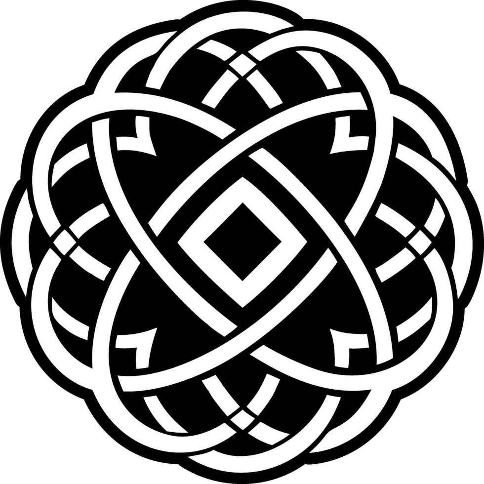 Knot icon in glyph style vector