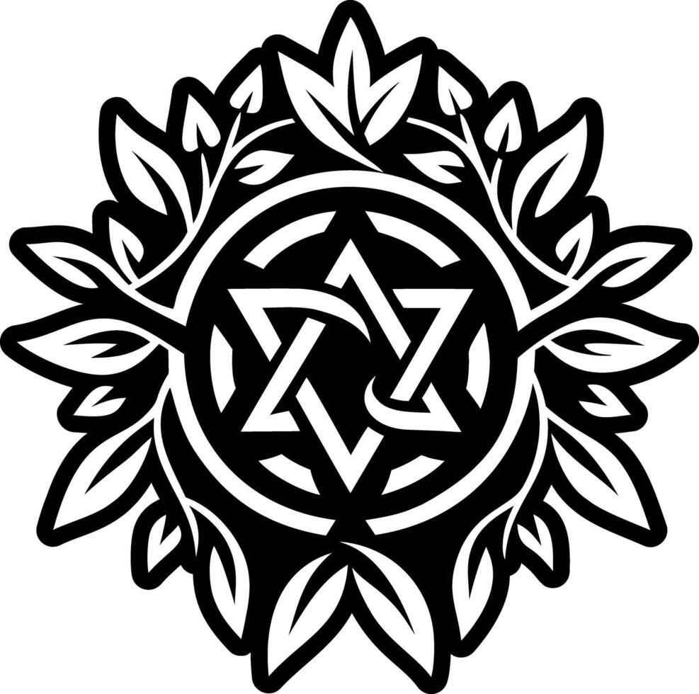 Pagan sign icon in filled style vector