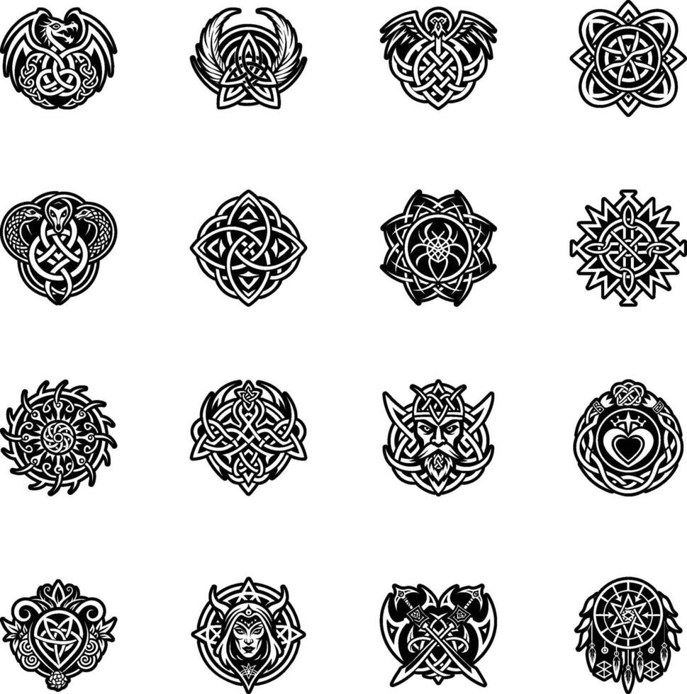 A filled style icon of amulet star symbol vector