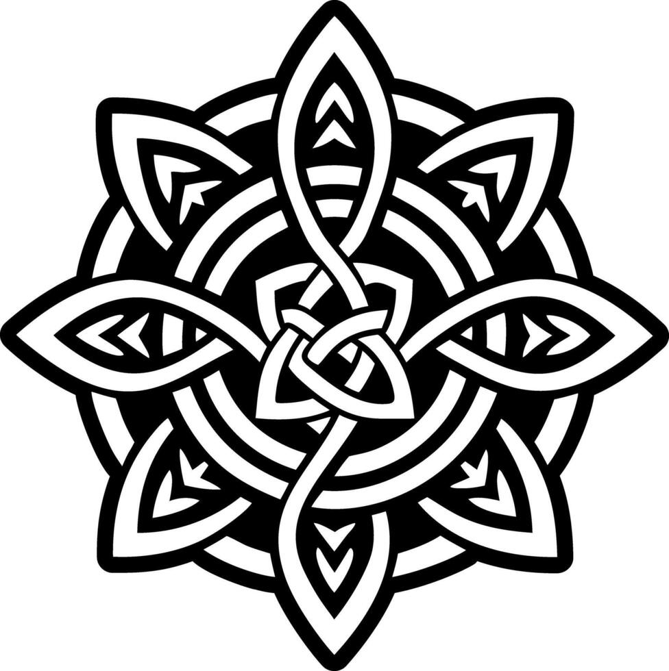 A glyph style icon of paganism symbol vector