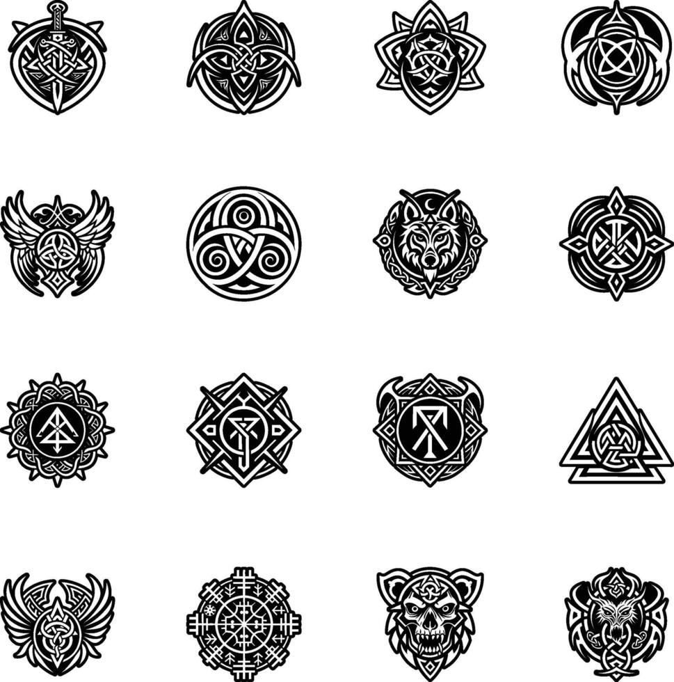 A solid style icon of arrowhead tattoo vector