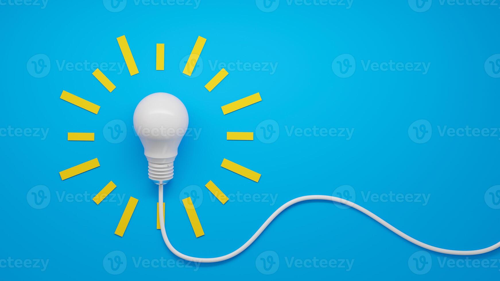 Glowing Lightbulb Symbolizing Creativity and Bright Ideas photo