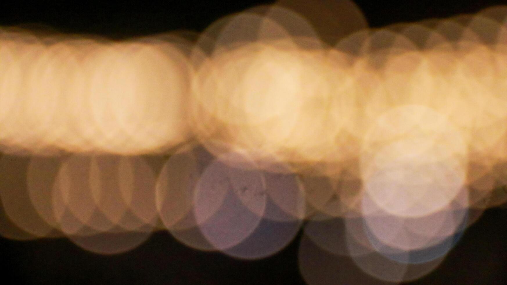Mesmerizing bokeh effect created by out of focus lights glowing beautifully against a dark background. This dreamy, atmospheric aesthetic is often used. photo