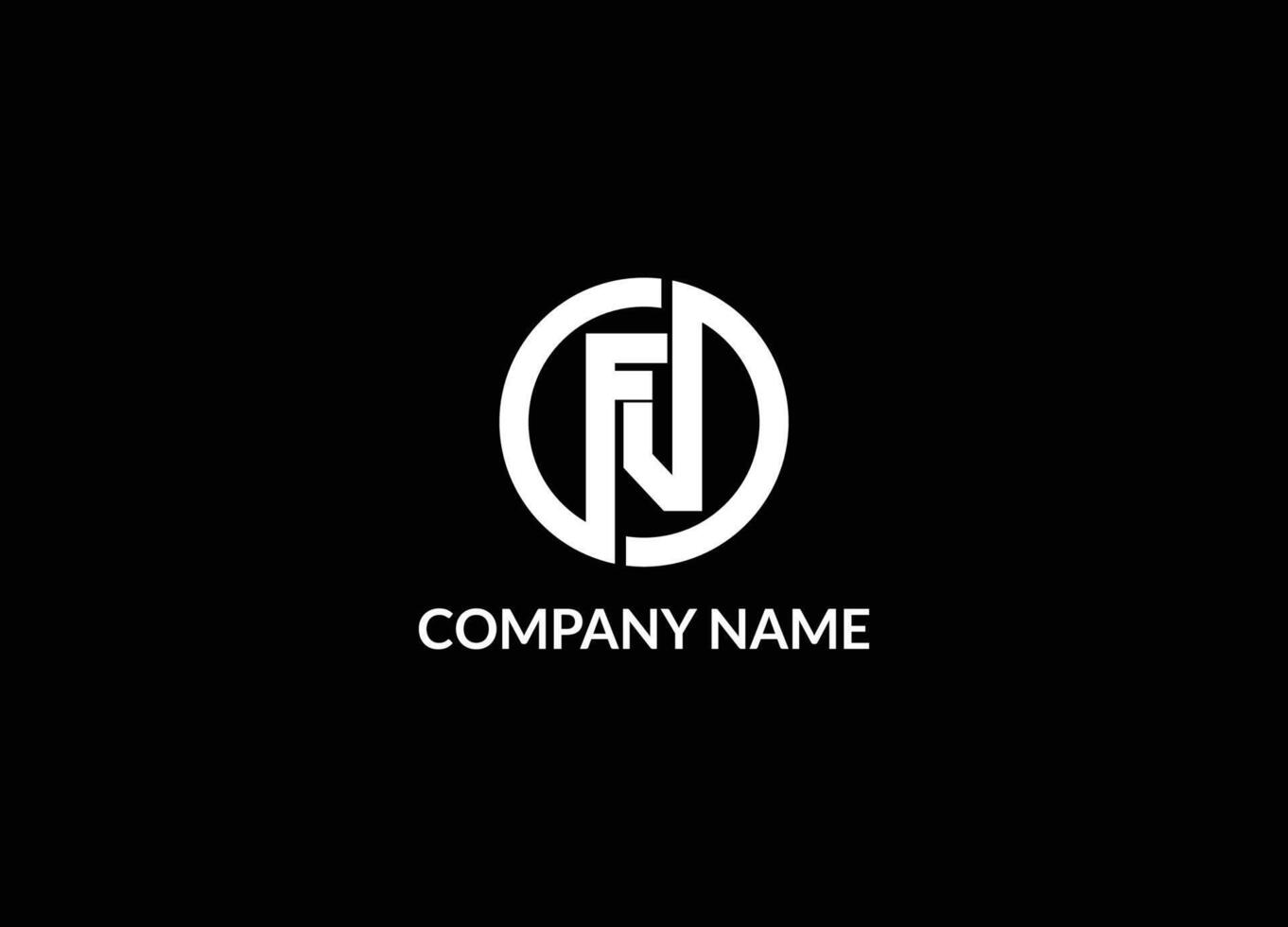 Alphabet letters or Initials. Monogram logo FN, F and N. Creative FN Logo Design Concept. Alphabet FN vector
