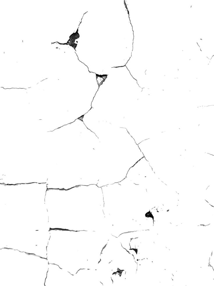 Cracked old grunge background. Weathered concrete wall texture. Urban destruction effect for posters, banners, and more vector