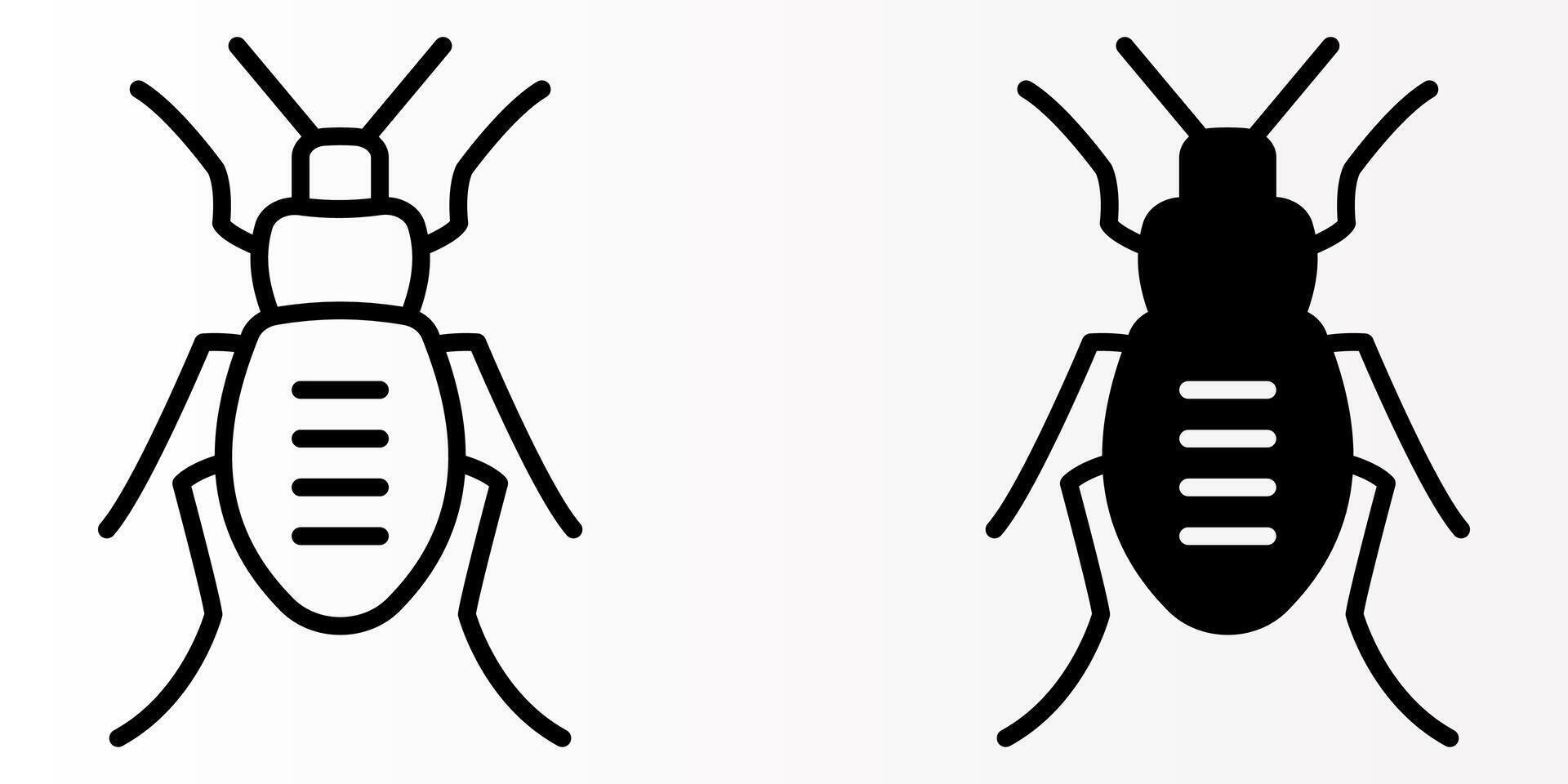 Insect icons set. for mobile concept and web design. illustration on white background vector