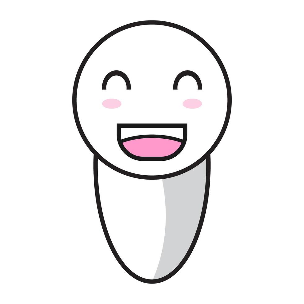 cute robot icon vector