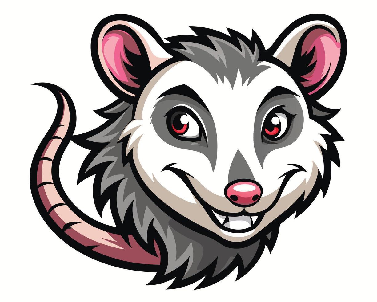 Opossum Mascot Logo vector